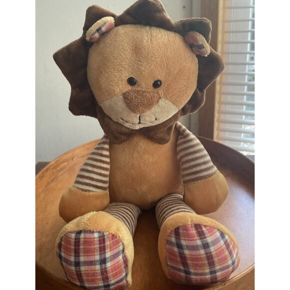 Jellycat Other - Jellycat 13" Happy Patches Lion Plush Stuffed Animal Stripe Leg Toy RETIRED 2010